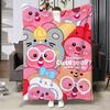 Character LLoopy Throw Soft Warm Flannel Blanket Multiuse Throw for Bed Sofa Office Air Conditioning Nap Blanket
