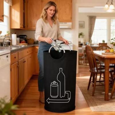 Spacious 90L Bottle Recycling Bag with Lightweight Aluminum Handle and Easy-to-Fold Design