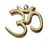 Mosiężna rzeźba ścienna OM | Vastu Fengshui Szczęście, Pomyślność, Symbole religijne |