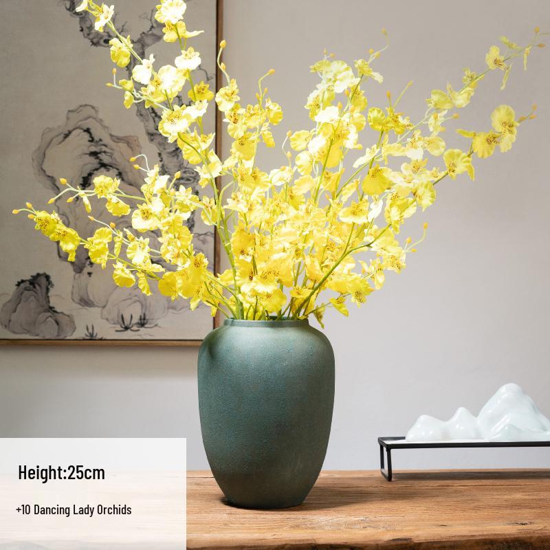 Zen Tabletop Vase for Living Room or Entrance - Ideal for Dried Flower Arrangements