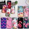 CJ54 Flamingos Pink Bird Flower Soft Shell Phone Case for iPhone SE X XS XR 11 16E 17 Pro Max Air 8 7 6 6s Plus