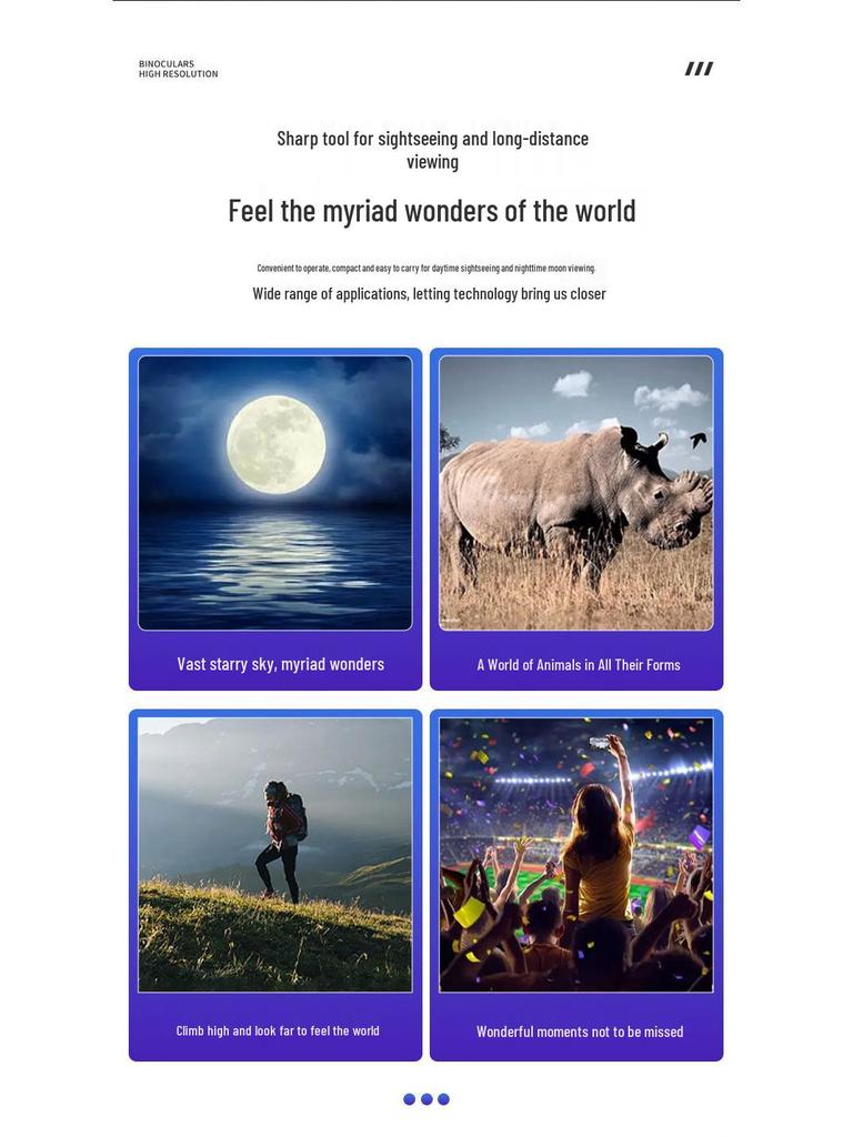 Customizable HD 10x25 Binoculars - High Magnification, Easy to Carry, Perfect for Outdoor Use