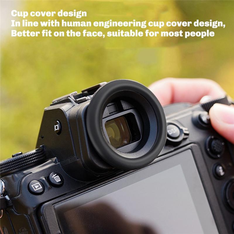 Oculare in Silicone per Nikon Z7II, Z7, Z6III, Z6II, Z6, Z5 Oculare Comodo per Mirino Sostituisce Nikon DK-29 nero