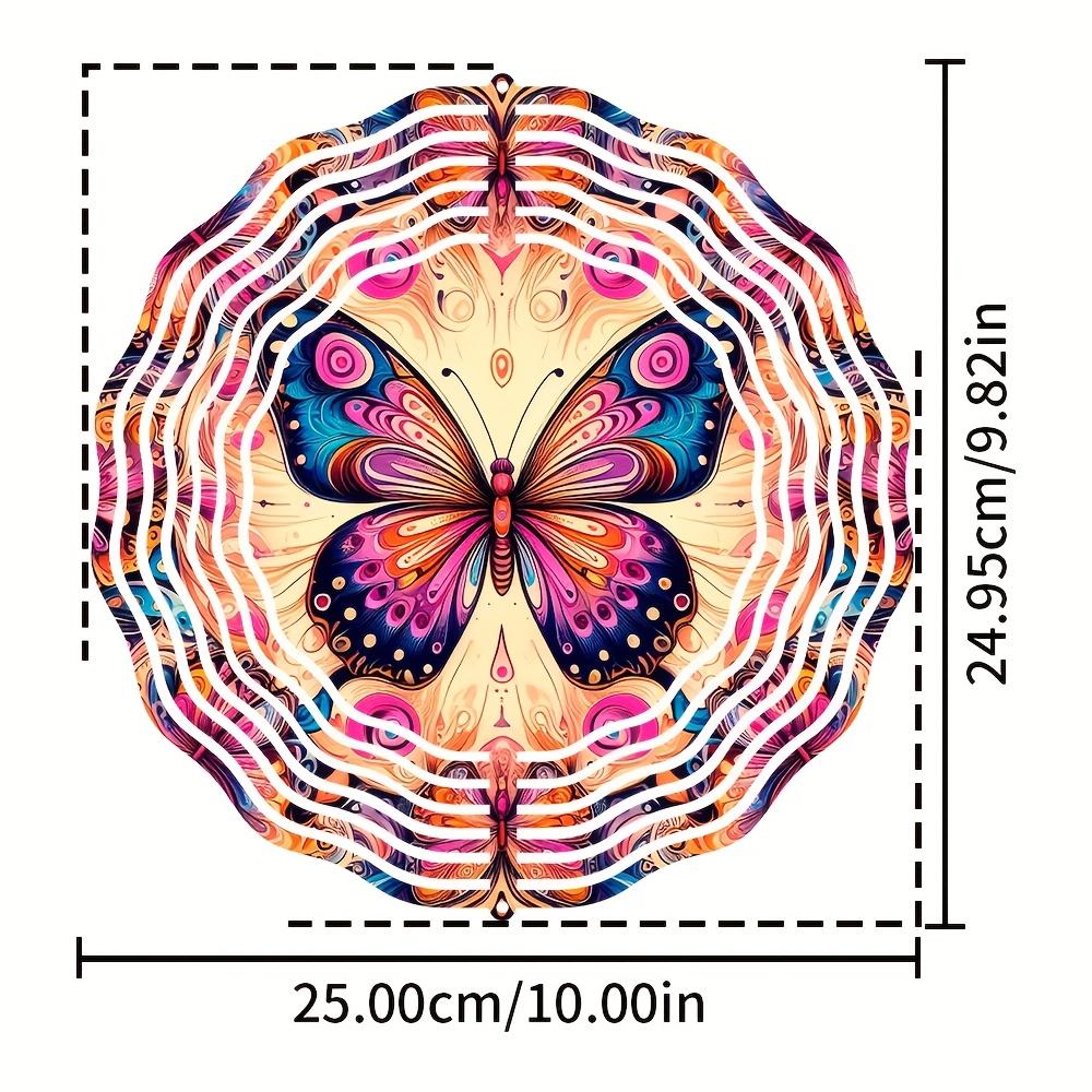 10 Inch Hanging Wind Spinner with 360 Degree Hook for Balcony Garden Decor Spring Summer Outdoor DecorationMetal Wind Chimes for Home Decor