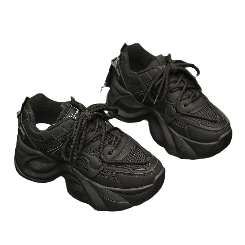 Plateau-Dad-Schuhe Damen Frühjahr 2025 neue Muffin-Schuhe atmungsaktive vielseitige Freizeitschuhe kleiner innerer Höhenzuwachs Damenschuhe