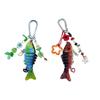 Creative Bionic Fish Keychain Sturdy Plastic Key Ring Lightweight Bag Charm Gift for Women Men