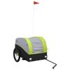 Remorque de vélo - Non spécifié - Noir et vert - Capacité 45 kg - Pour adulte - Polyvalente