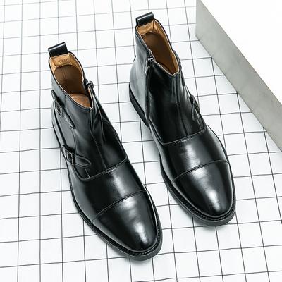 Frühlings Chelsea Britischer Stil Leder Herrenstiefel Senior Freizeitschuhe Modetrends Designer Klassischer Retro-Stil Handgefertigte Stiefel