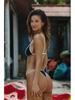 2025 European & American Stylish Backless Color Block Beach Bikini for Women