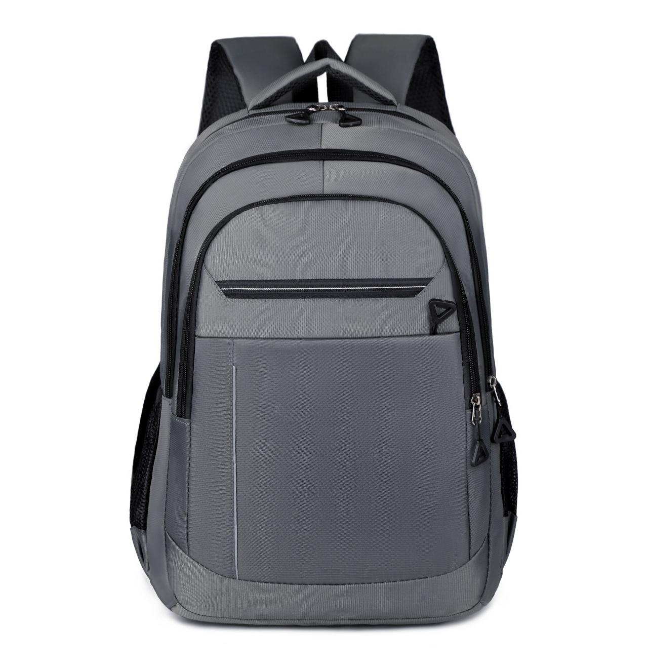 

Large Capacity Fashion Casual Backpack for Men - Portable, Versatile Travel, College, Sports, and School Bag сірий колір