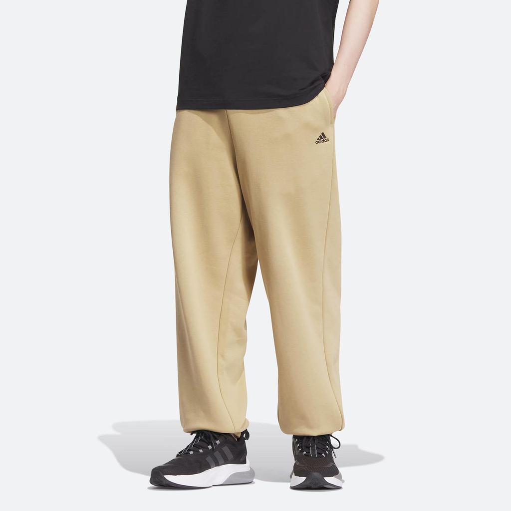 adidas Women's Essentials Fleece Jogger Pants Beige IV7609