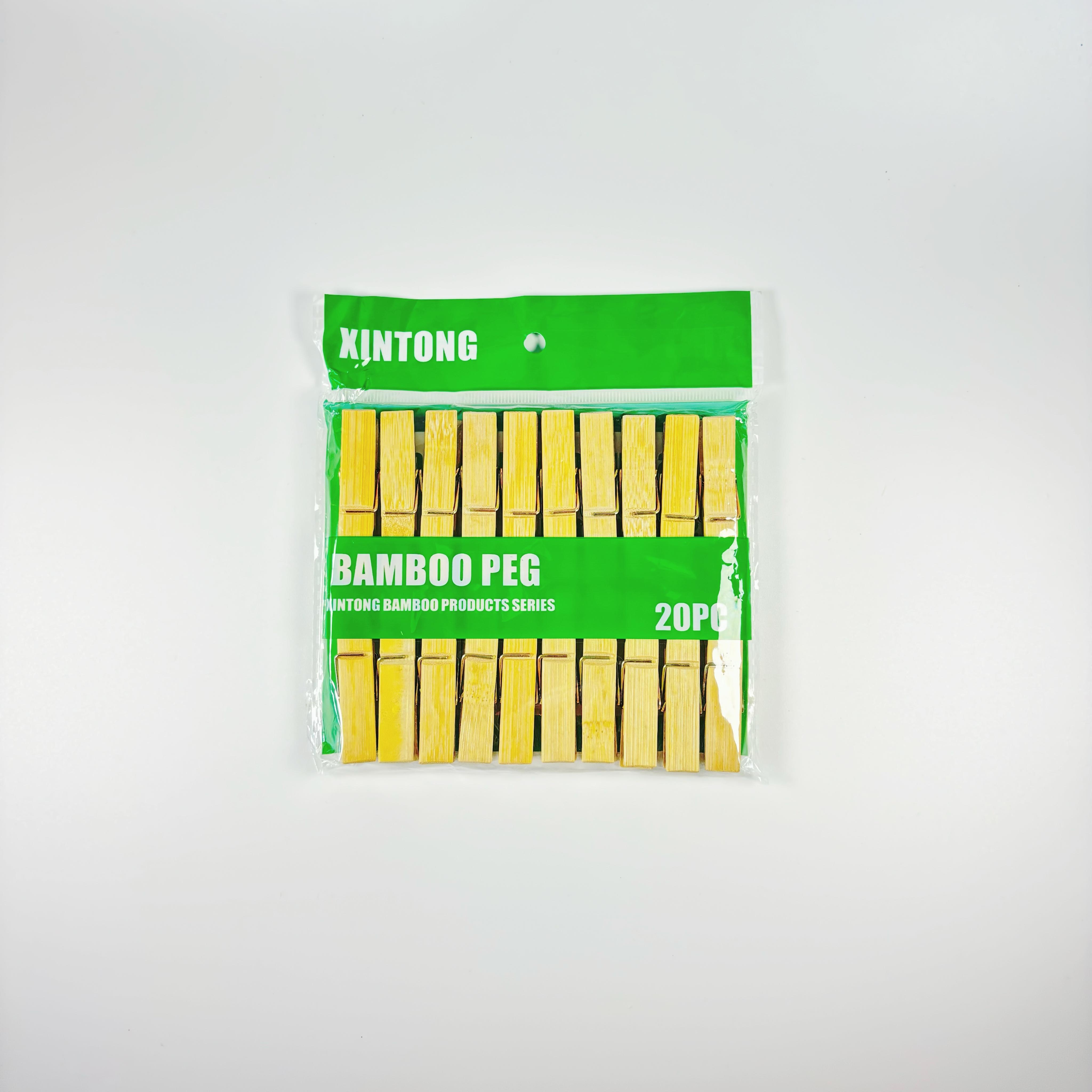ECO JFB 2025 OEM Custom 20pcs/Bag 7.1cm Natural Clips Clothes Pin Peg Clothespin Pinzas Clips Wooden Pins Pegs for Clothes 7.1*1.3cm