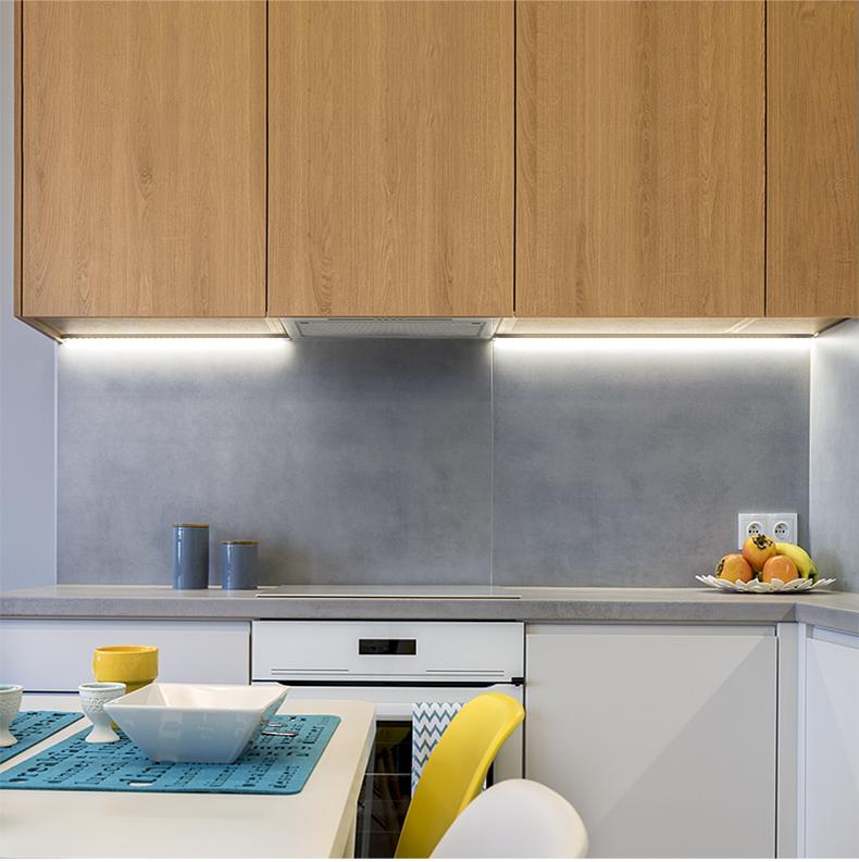 Hand Sweep Motion Sensor LED Lights Aluminum Bar Light Display Cabinet Wardrobe Lamp Backlight For Kitchen Night Lighting DC12V