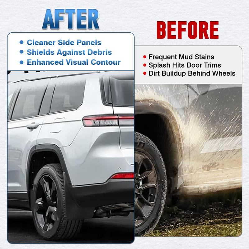 Front and Rear Mud Flap Kit for Jeep Grand Cherokee L -2025 Wheel Fender Accessories