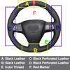 Hand Sewing Car Steering Wheel Cover For Toyota Corolla 2011-2013 RAV4 2011 2012