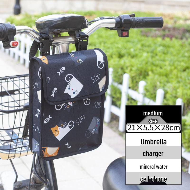 Borsa portaoggetti impermeabile per manubrio per biciclette, motociclette e veicoli elettrici