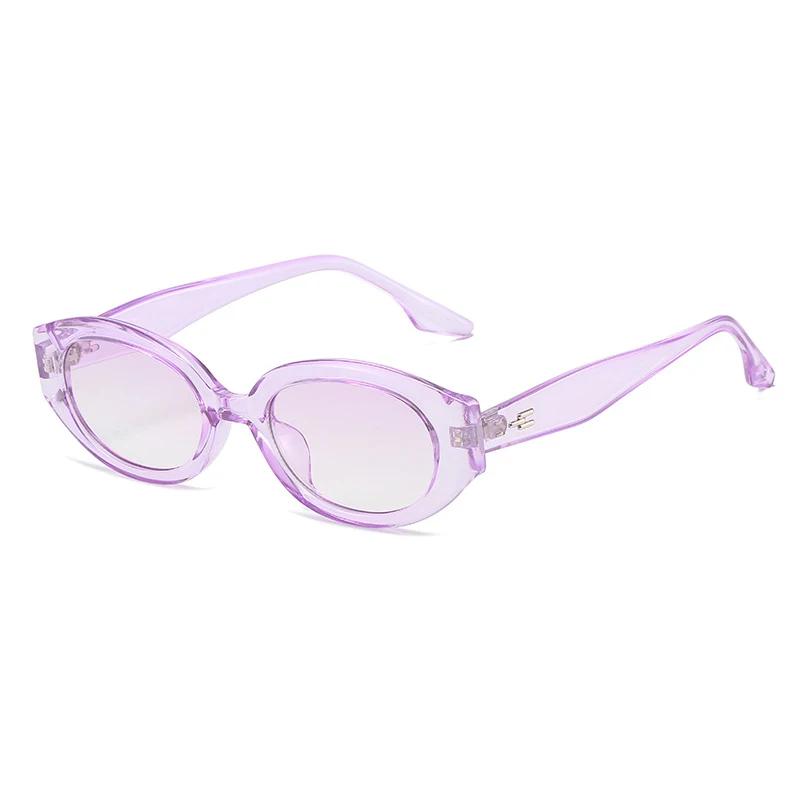 Vintage Oval Sunglasses Women Retro Fashion UV400 Protection Luxury Designer Shades Trendy Female Sun Glasses