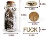 Lustiges Fuck-Glas Geschenk – 100 Holzbuchstaben-Ausschnitte, Scherz-Geburtstagsgeschenk für Ihn/Sie, Neuartige Schreibtischdekoration zur Stressbewältigung