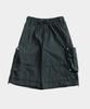 SOMEPLACE MAN Bermuda Doppel-Großtaschen Nieten-Akzente Oversize Halbe Cargohose Elastische Hosen_3 Farben