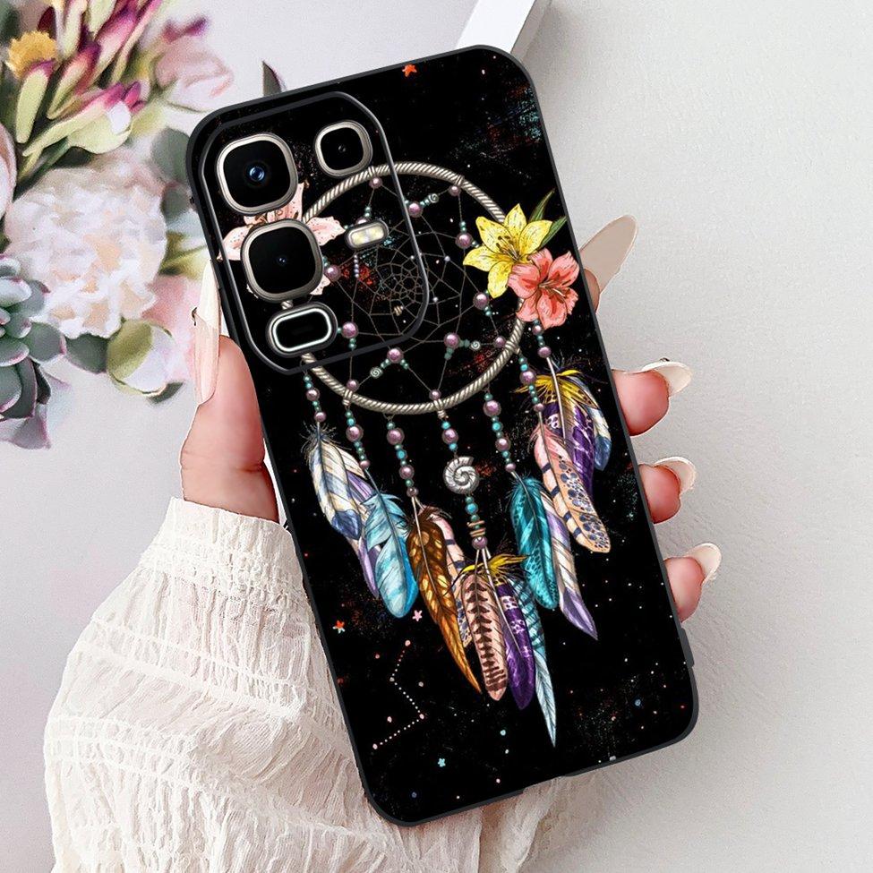 Per Infinix Note 50s X6870 Cover Posteriore Per Infinix Note 50s 5G Custodia Silicone Moda Lusso Fiori Gatto Carino Dipinto Divertente Paraurti