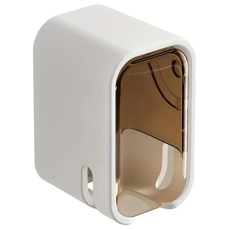 

1 шт. Бытовой зажим для хранения зубных щеток - Портативный дорожный пылезащитный колпачок для зубной щетки - Коробка для хранения портативной головки зубной щетки 1PCS коричневый