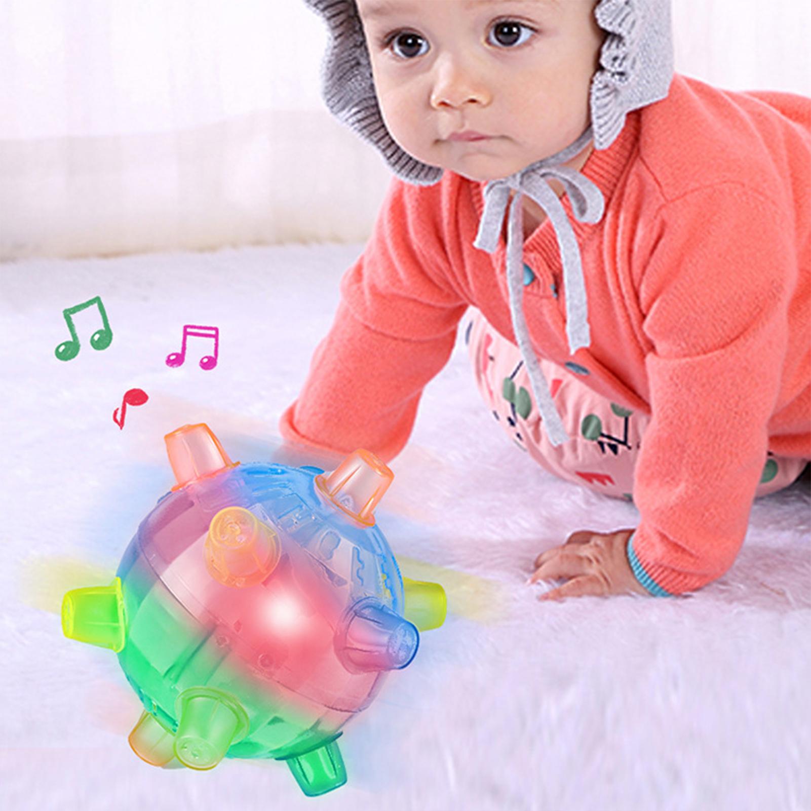 Jumping-Activation Ball For Dpg Cat Colorful Flash Dance Ball Pet Supply (Blue,As Shown) синий