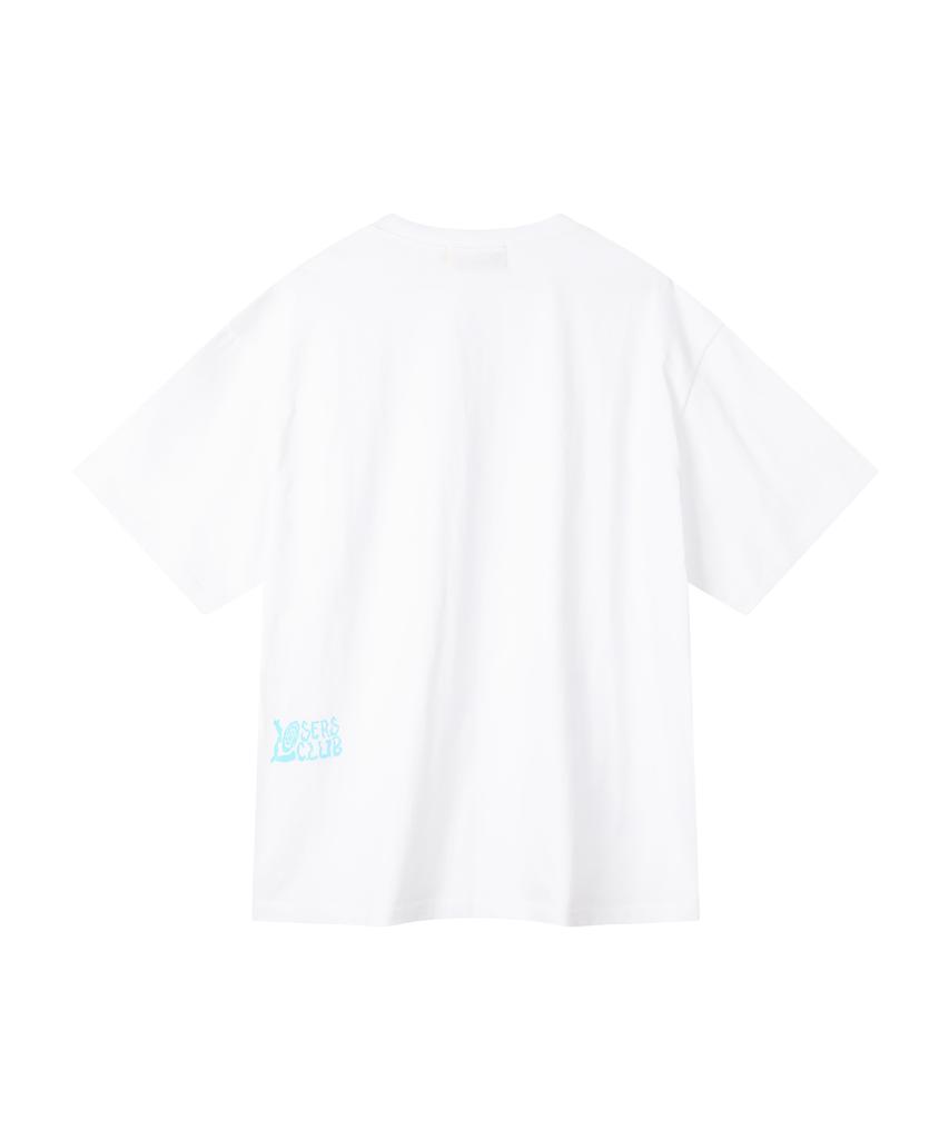 Lujeoseukeulleob Circle Star Logo Short Sleeve T-Shirt White