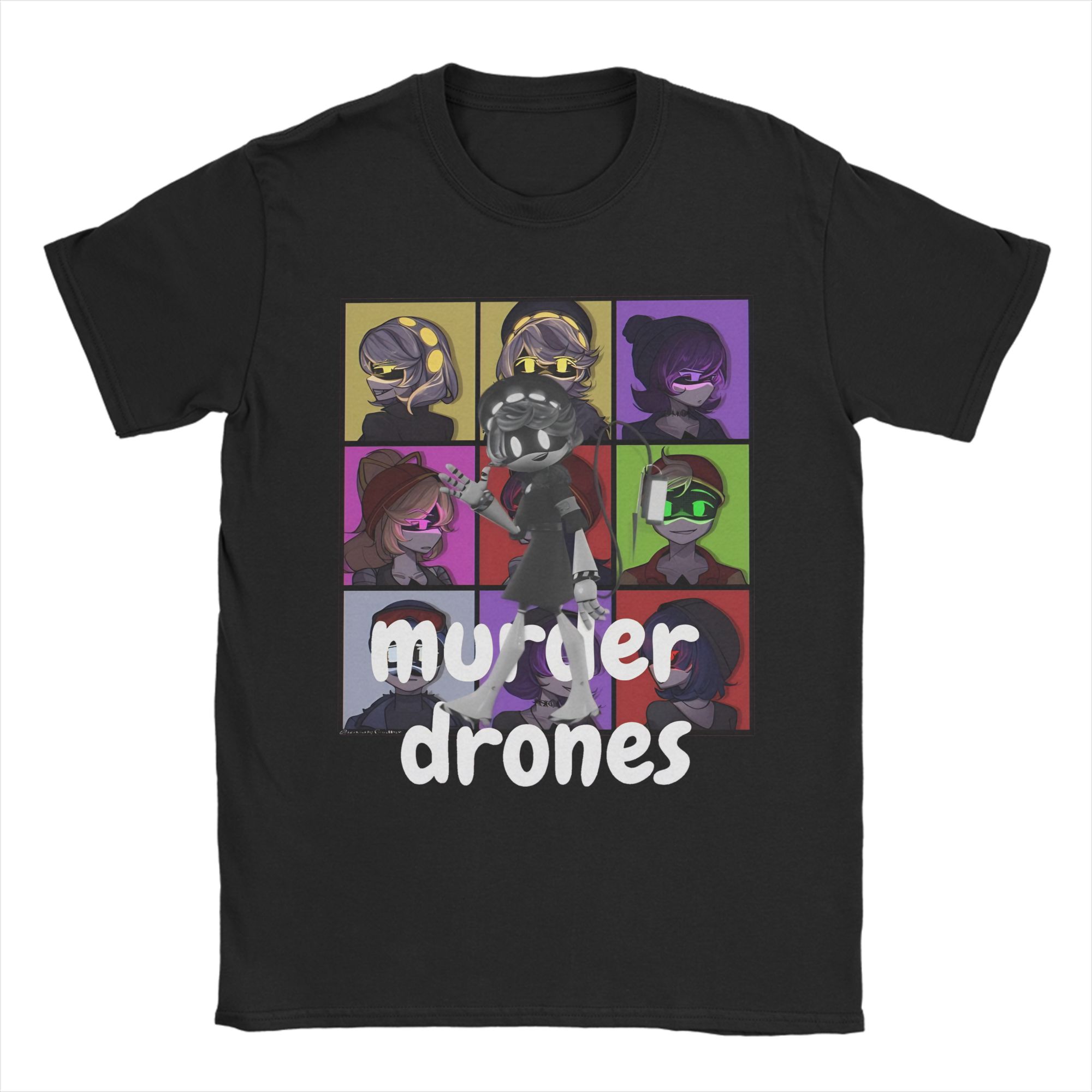 

Murder Drones T Shirts Men 100% Cotton Hipster T-Shirts O Neck Tees Short Sleeve Clothes Summer L