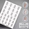 Transparent Multi-Purpose French Manicure Template Stickers with Art Lattice Pattern