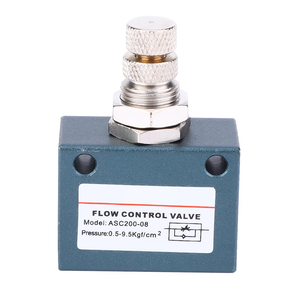 ASC200 08 G1 4 Pneumatic Air Flow Speed Control Valve Aluminum Alloy Throttle Valve