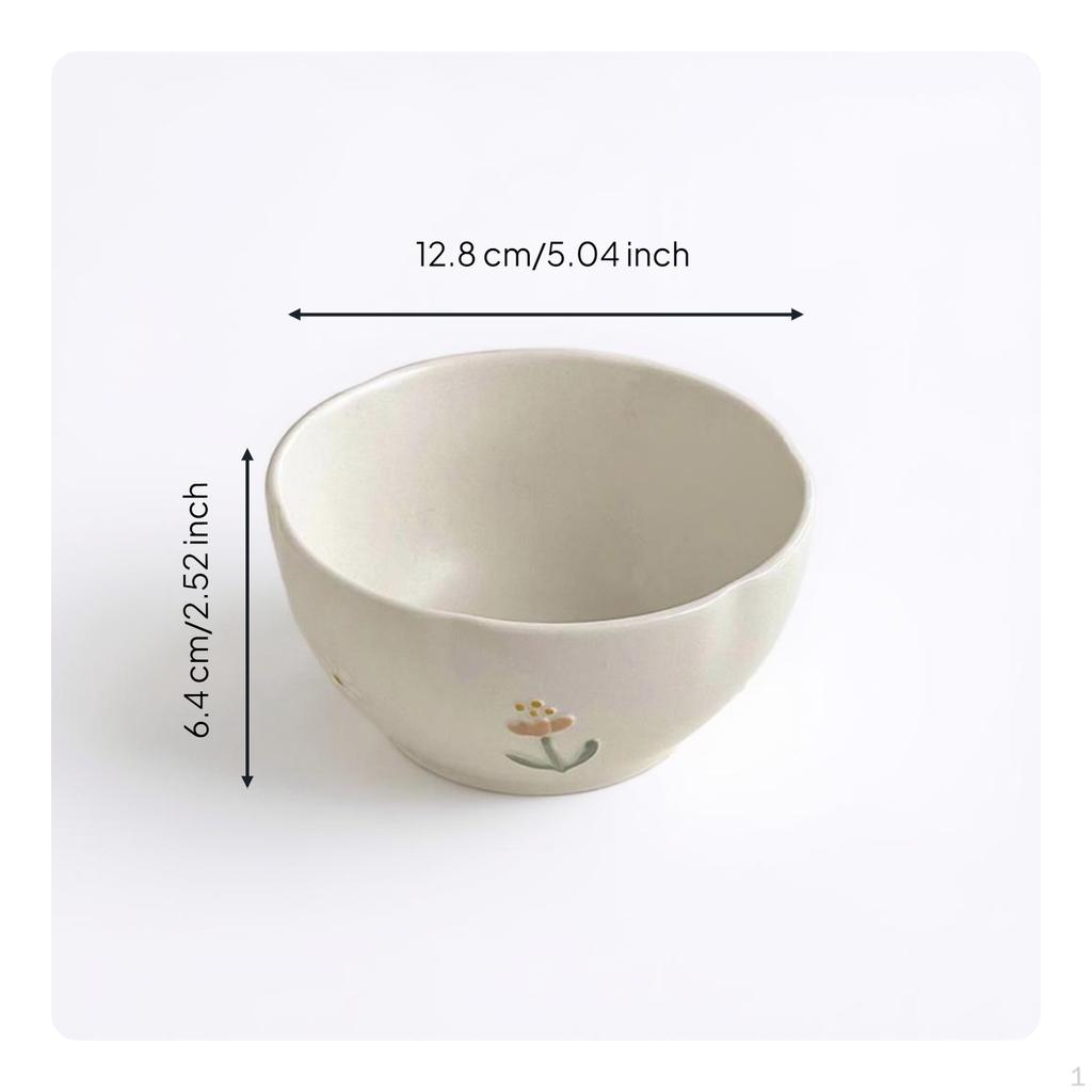 Flower Ceramic Plate, Appetizer Dessert Cute Tableware, Multifunctional Soup Spoon