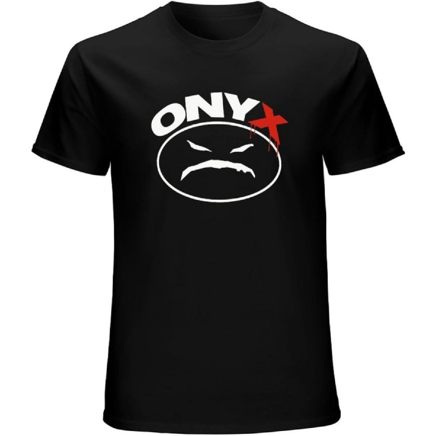 Onyx Bacdafucup Рэп Хип-хоп Музыка Мужская Винтажная Футболка Короткий Рукав Смешной Топ Черный S