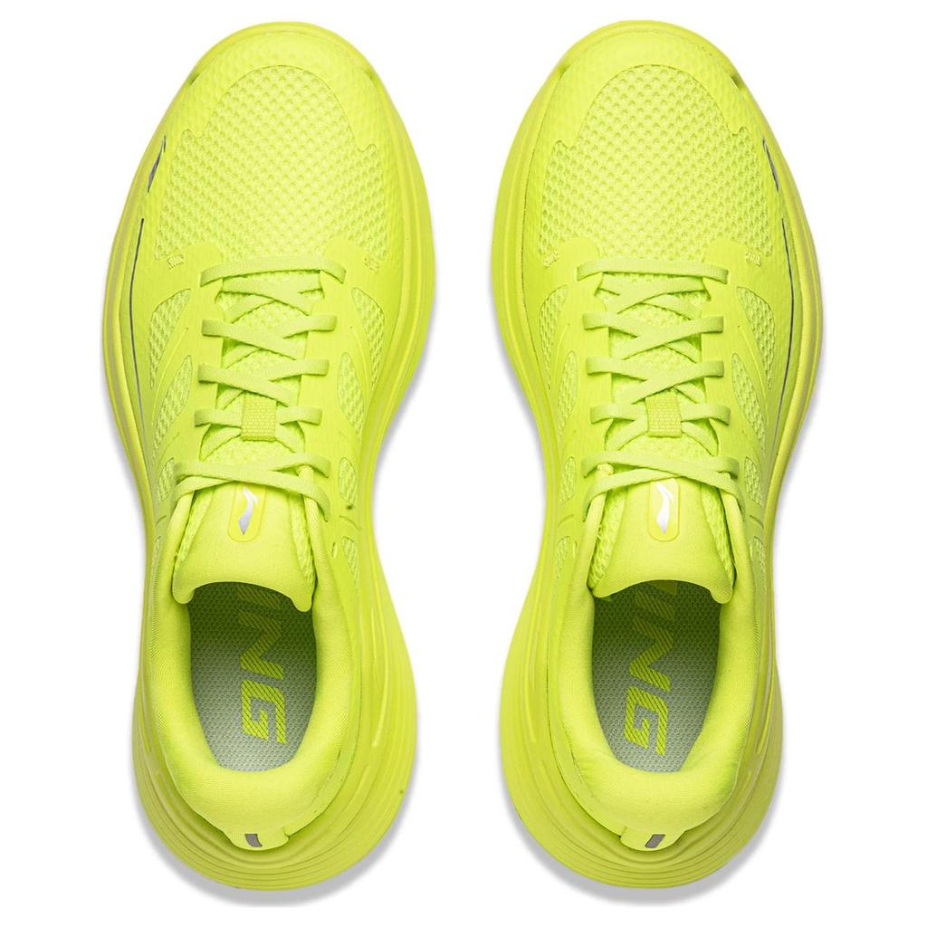Li Ning Ling Yue Refreshing Comfortable Shock Absorbing Breathable Low Top Casual Running Shoes Men Sneaker Fluorescent-Lemon-Green ARSU097-2