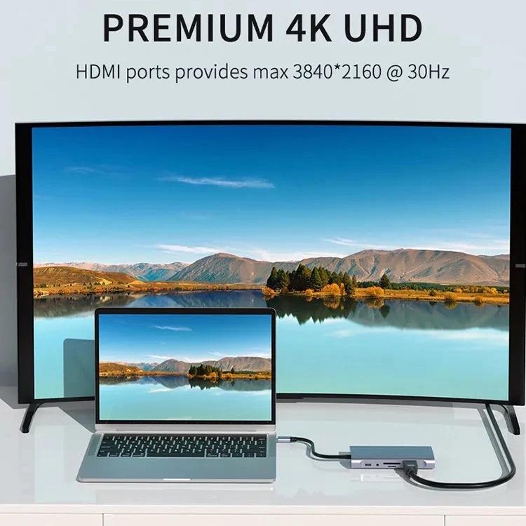 11-in-1 Multi-Function Type-C Expansion Dock for Mobile Phones, Tablets, and Game Consoles