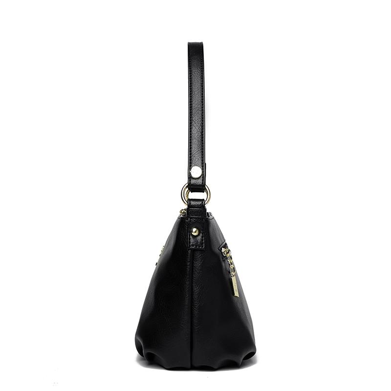Borsa a Spalla Vintage da Donna in PU Grande Capacità Borsa a Tracolla Piccola Quadrata