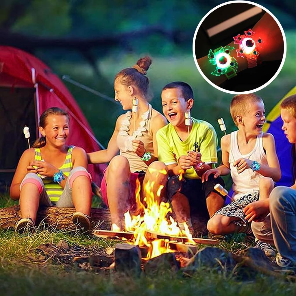 LED Spinning Perfect for Live School Fireworks New and Birthdays of Kids' Light-Up Rings, Bracelets, Toys, Concerts, Festivals, Festivals, Children's
