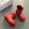 Casual non-slip rain boots cute cartoon Mengmeng shoes women's new summer wear soft thick-soled big-eyed rain shoes