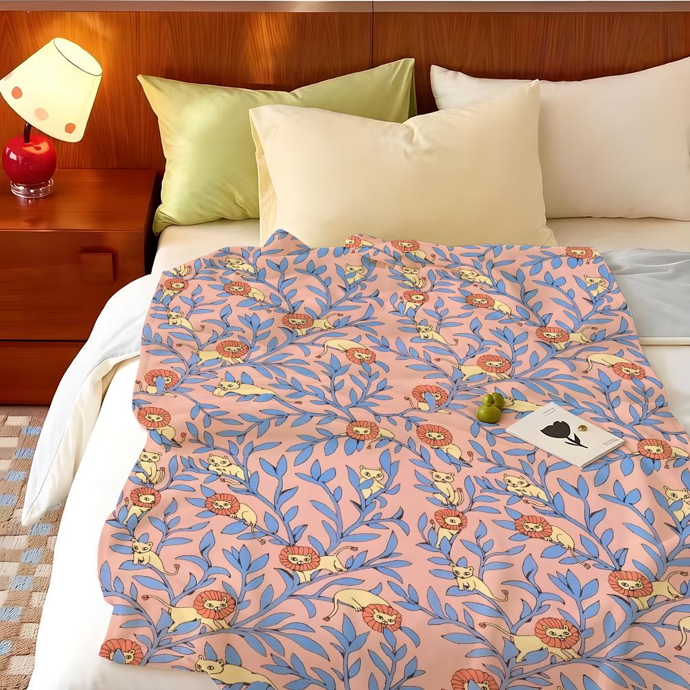 Artist S-Simone G-Goder Throw Flannel Throw Blanket, Lightweight Cozy, Durable Washable Cute Cool