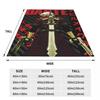 Devil-May Crys Dante Sparda Throw Blanket for Couch Soft Fuzzy Plush Blanket Multiple Sizes for All Seasons