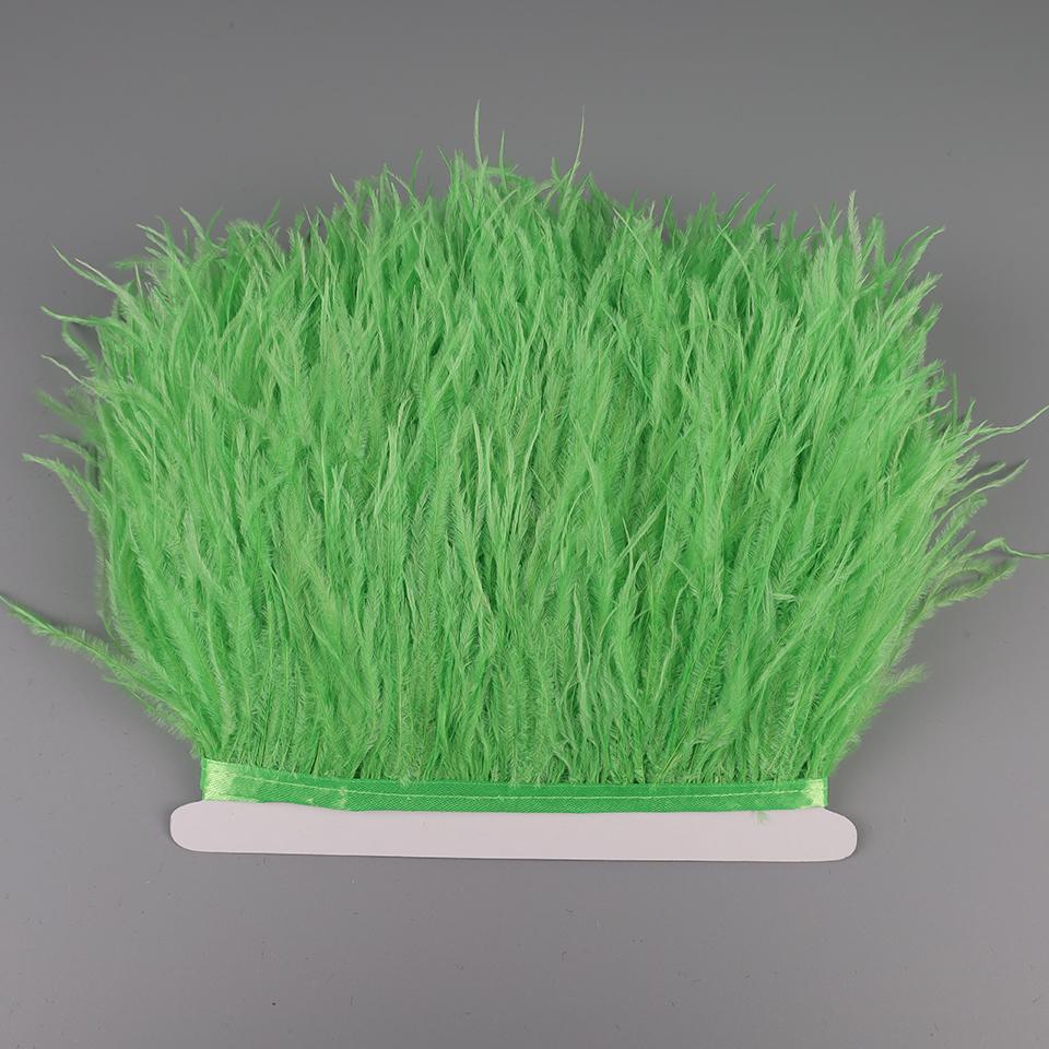 Ostrich Feathers Fringe 2M 55colors Selected Clothing Sewing Crafts Dress with Fluffy Feather Ribbon