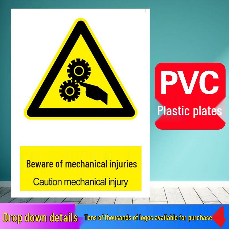 No Smoking or Open Flames Warning Sign - Electric Shock Caution for Construction Sites