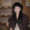 Early Autumn Pleated Forward Hat, Niche Irregular Cloud Beret, Autumn and Winter Face-enhancing Vintage Newsboy Hat