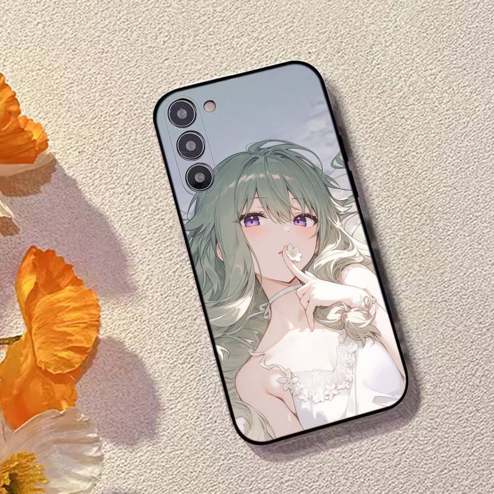 Game Project Sekai N-Nene Kusanagi Phone Case Black Silicone Soft For Samsung Galaxy A73,A72,A71,A70,A53,A52,A51