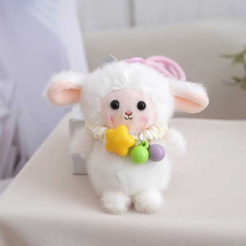 Cute Animal Plush Keychain With Pp Cotton Filling For Bags And Travel Accessories