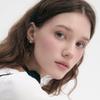 [Rosemont] Silver Ribbon Earrings Ra24C41K