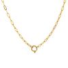 Collana in Acciaio Inossidabile con Ciondolo a Cuore, Nuvola, Fiore e Uccello in Zircone Colorato