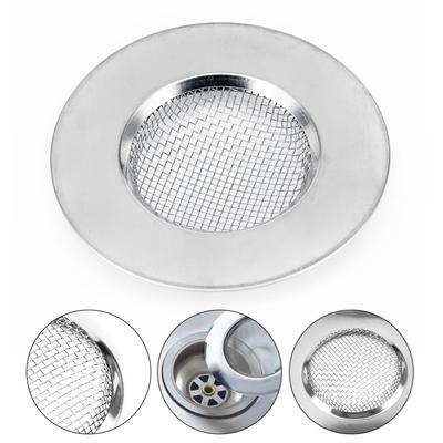 Stainless Steel Kitchen Anti-Clog Sink Strainer Basket Hair Stopper Drain Filter