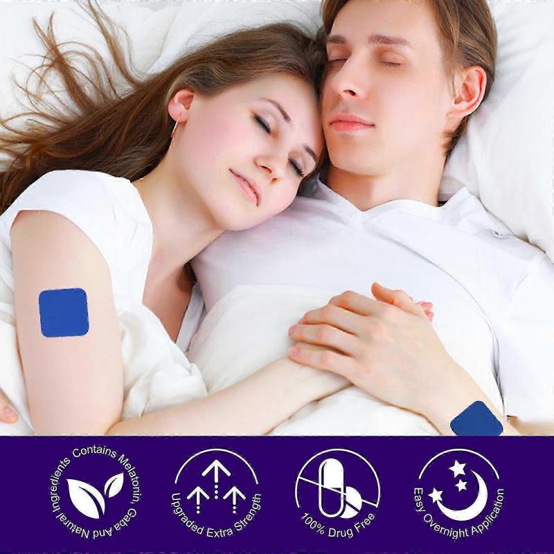 60 Pcs Sleep Aid Patches for Men and Women, All Natural Deep Sleep Patch, Non-Drug, Improve Sleep Quality, Calming & Relaxing