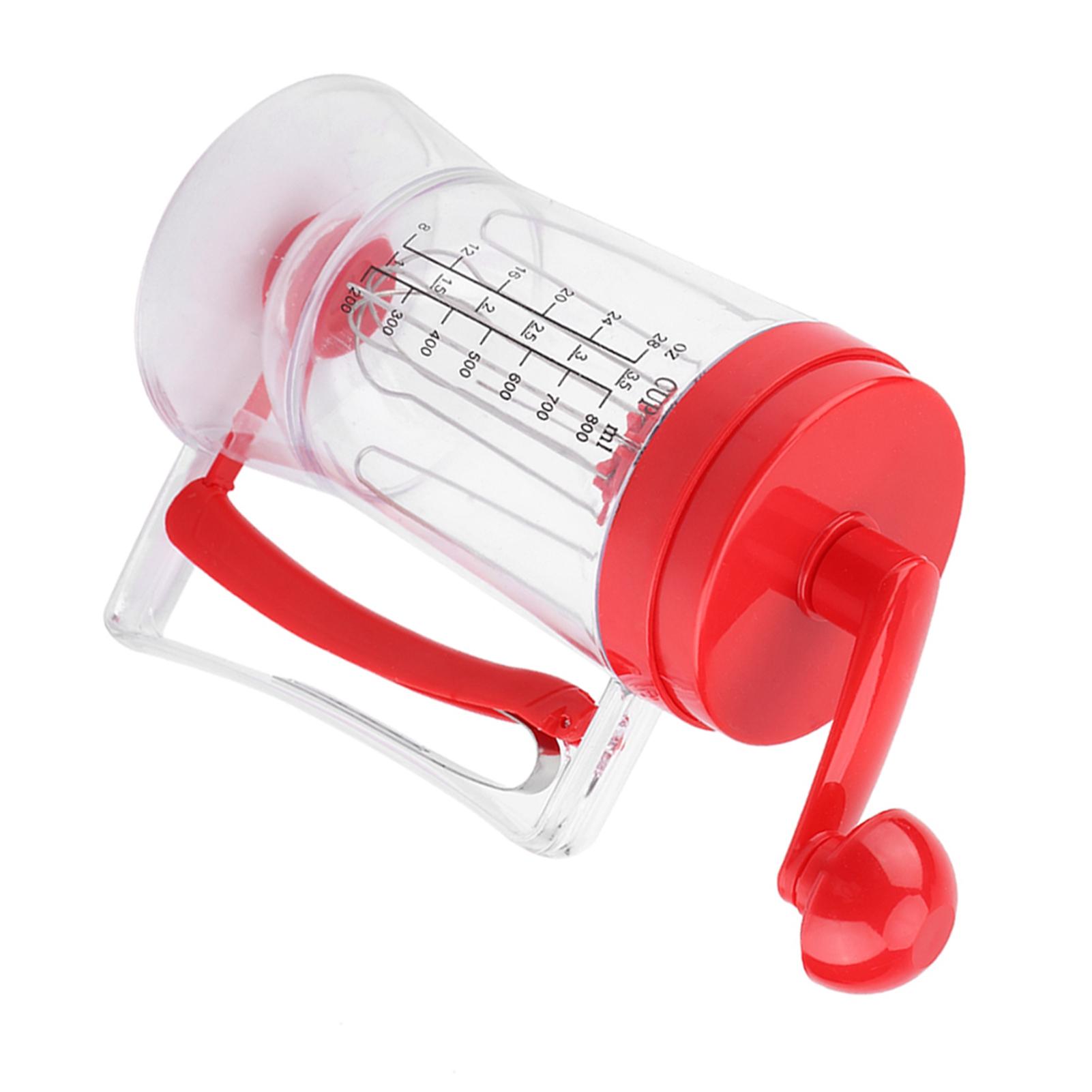 

Hand held Manual Pancake Cupcake Batter Mixer Dispenser Blender Machine Baking Tool