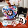 2D Flat Print DIY Wooden Table Top Diamond Painting Ornament Kits Desktop Diamond Art Kits for Adults Home Office Table Decor